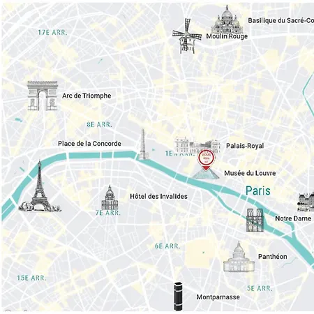 Charming 1bdr Saint Honore Parisian Escape In The Heart Of The City No Elevator *